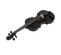 Violín acústico 4/4 completo, duradero, fácil de afinar, estable, brillante, único, 4/4, violín para cumpleaños (negro)