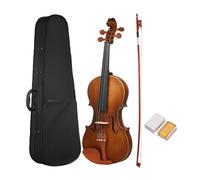 Violín acústico 4/4 de tamaño completo, tapa de abeto, fondo de arce, diapasón, arco y resina.(Pattern 2)