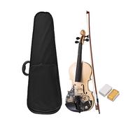Violín Acústico 4/4, Tablero Superior De Tilo, Tablero Lateral Trasero, Desplazamiento De Arce Con Estuche De Transporte, Arco 1/2, Violín Para Estudiantes Principiantes