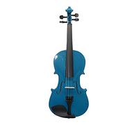 Violín Acústico Azul 4/4 3/4 1/2 1/4 1/8 Para Estudiantes Principiantes Con Estuche Arqueamiento De Arco De Resorte De Hombro De Resorte De Mute Violín principiantes(1/8)