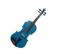 Violín acústico azul principiante con estuche arco hombro resto cuerdas mudas 4/4 1/2 1/4 1/8(Size:1/2)