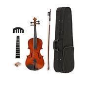 Violín Acústico Brillante Con Férula 1/8, Estuche Con Caja, Kits De Arco, Instrumentos Musicales De Violín Mate Para Principiantes (Color : Light Brown)