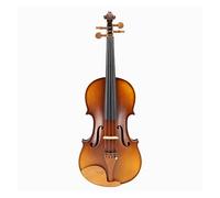 Violín Acústico De Arce Con Placa Trasera Única, Rayas Artesanales, 4/4, 3/4, Piezas De Azufaifo Con Juego Completo De Accesorios Para Estudiantes (Color : 3/4)