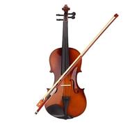 Violín Acústico De Color Madera Con Estuche Arco 4/4 3/4 1/2 1/4 1/8 Tamaño Violín De Estudiante (Color : 4-4)