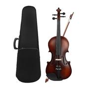 Violín Acústico De Madera Maciza 4/4, Violín Mate De Tilo Con Estuche, Cuerdas Para Arco, Tela Afinadora Con Reposabrazos Para Hombros (Color : Violin Set 1)