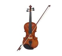 Violín Acústico De Madera Maciza De Abeto, Chapa De Arce Flameado, Violín Con Estuche De Tela, Juegos 81,0 * 26,0 * 12,0 Cm (Color : 3-4)