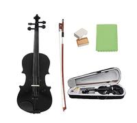 Violín Acústico Negro 1/8 Con Estuche, Accesorios Para Violín Con Lazo Para Estudiantes Principiantes