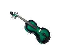 Violín acústico Violín de tamaño completo con estuche Arco para principiantes Violín acústico verde oscuro(Size:3-4)