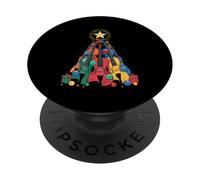 Violín Árbol de Navidad Músico Holiday String Instrumento PopSockets PopGrip Adhesivo