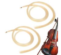 Violin Bow Hair Replacement - Natural Mongolian Horse Hair | Elastic Strings Repair Tool - Violin Viola Fiddle Bow Musical Instrument Maintenance For String Players