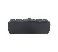 Violín Caso Estuche De Violín Rectangular De Tela Oxford Negra Con Higrómetro De Bolsa De Almacenamiento Adicional Para Violín De Tamaño 4/4