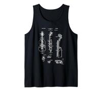 Violín Charol Estilo Vintage Violinista Fresco Vintage Violín Camiseta sin Mangas