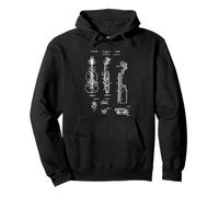 Violín Charol Estilo Vintage Violinista Fresco Vintage Violín Sudadera con Capucha