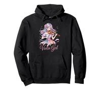 Violín Chica Mágico Anime Acuarela Instrumento Musical Sudadera con Capucha