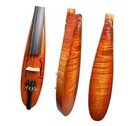 Violín con fondo de arce flameado 4/4 Rojo Marrón Violín de arce seleccionado