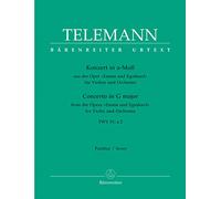 Violin Conc A min TWV 51:a2 Full Sc - Solo Violin, Strings and BC - SCORE