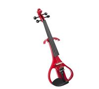 Violín Concierto violín eléctrico rojo 4/4 Set arco de madera de Brasil estuche de lona puente Cable de Audio