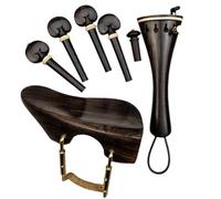 Violín cuerda Instrumento Accesorios 1 Juego De Piezas De Accesorios Para Violín, Tamaño 4/4, Soporte Para Barbilla, Pieza Trasera, Clavijas De Tripa, Corcho, Accesorio Para Violín