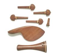 Violín cuerda Instrumento Accesorios 4 Accesorios De Madera De Azufaifa Para Violín, Juego De 4 Piezas Que Incluye Tablero De Cuerda, Clavijas, Mentonera, Clavos De Cola, Instrumentos Musicales