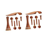 Violín cuerda Instrumento Accesorios Juego De 2 Piezas De Violín 4/4, Tamaño Completo, Clavija De Violín De Palisandro, Pieza Trasera, Pasador De Extremo De Apoyo Para Barbilla