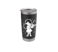 Violín de dibujos animados Orquesta para niñas Vaso térmico de acero inoxidable de doble pared