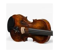 Violín de ébano con patrón de tigre violín de madera maciza para actuación violín para principiantes y adultos(Dark brown,1-4)
