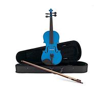 Violín de estudiante tamaño 3/4 de Gear4music con arco de resina y estuche Blue