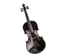 Violín de madera maciza de tamaño completo para acústica de color negro(1/8)