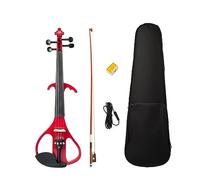 Violín De Tamaño Completo 4/4, Violín Eléctrico Silencioso De Madera Maciza, Cuerpo De Arce, Clavijas De Diapasón De Ébano Con Juego De Accesorios Para Violín
