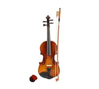 Violín de tamaño completo de 1/8, violín de color natural para adultos y niños, violín premium hecho a mano para estudiantes principiantes, violín acústico para niños principiantes, incluye un violín