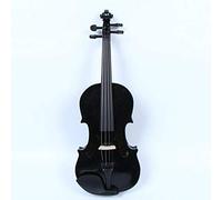 Violín de tamaño Completo, Violín de madera de maleza hecha a mano for niños de madera contrachapada, violín de diapasón negro manchado de caoba for principiantes(C,1/2)