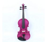 Violín de tamaño Completo, Violín de madera de maleza hecha a mano for niños de madera contrachapada, violín de diapasón negro manchado de caoba for principiantes(A,1/2)