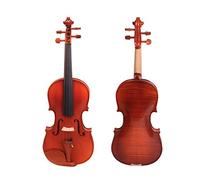 Violín de tamaño Completo, Violín introductorio for adultos, principiantes, estudiantes universitarios, niños aprendiendo madera maciza de madera sólida pura calificación profesional hecha a mano(1/4)