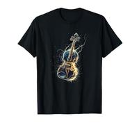 Violín desatando truenos y tormentas para adultos y niños Camiseta