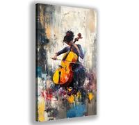 Violín Diamond Painting Adultos Redonda Diamantes Grande 30x60cm, 5D Diamond Painting Kit Completo Chica Diseño, Full Drill Pintar con Numeros Adultos Manualidades,Decoracion Hogar,Regalo Mujer,Y374Z
