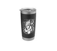 Violín Dibujo Violín Banda de Conciertos Vaso térmico de acero inoxidable de doble pared