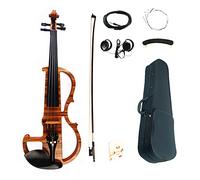 Violín Eléctrico 4/4 Laminado A Mano Violín De Arte Visual Con Estuche De Piezas De Ébano Violín