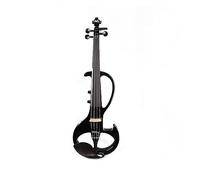 Violín Eléctrico 4/4 Para Adultos, Actuación Profesional, Estudiante, Universal 6,5, Violín Electroacústico Con Conector Grande (Color : Bk)