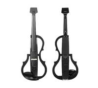 Violín Eléctrico 4/4 Tecnología De Fibra De Carbono Profesional Auriculares Hombro Violín Avanzado Rayas Blancas Y Negras