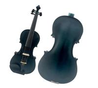 Violín eléctrico acústico 4/4 de madera de arce hecho a mano color azul oscuro 5 cuerdas