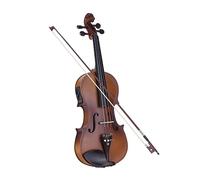 Violín Eléctrico Acústico De Tamaño Completo 4/4, Cuerpo De Madera Maciza, Clavijas Para Diapasón, Pieza Trasera, Reposabrazos, Juego De Violín 4/4 (Color : Brown)