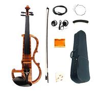 Violín Eléctrico Avanzado Profesional 4/4 Hecho A Mano Zebrawood Laminado Visual Violino Con Piezas De Ébano Caja Cuerdas Para Arco