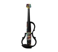 Violín Eléctrico, Cuerpo de Fibra de Carbono Múltiples Funciones Violín Eléctrico Silencioso Amplia Aplicación para Interpretación (multicolor)