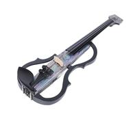 Violín Eléctrico de Fibra de Carbono 4/4, Violín Eléctrico Silencioso Profesional de Tamaño Completo con Pastilla, Kit de Iniciación de para Adultos y Principiantes (Tipo 1)