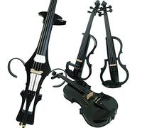 Violín eléctrico de madera Aliyes tamaño completo 4/4 avanzado intermedio eléctrico silencioso (fibra de carbono) (ALKIT-005), ALDSG-1311