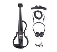 Violín Eléctrico de Tamaño Completo 4/4, Violín Eléctrico ABS de Fibra de Carbono Premium Silencioso Profesional, Violín Eléctrico con Recogida Profesional, Violín Eléctrico