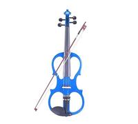 Violín Eléctrico Silencioso De Tamaño Completo 4/4, Violín Eléctrico Musical, Caja De Arco De Madera Maciza, Auriculares, Cable, Violines Para Estudiantes