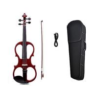 Violín Eléctrico Silencioso Estudiante 4/4 Violín Eléctrico Silenciador Cable De Ébano De Madera Maciza Preamplificador De Alto Nivel Con Kit De Caja