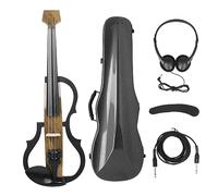 Violín Eléctrico Silencioso Inteligente 4/4 Con Funda De Transporte Con Lazo, Cable Para Auriculares, Accesorios Para Reposabrazos, Violín De Fibra De Carbono