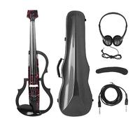 Violín Eléctrico Silencioso Inteligente Profesional 4/4, Violín De Carbono Con Arco, Funda De Transporte, Cable Para Auriculares, Reposabrazos
